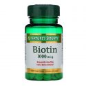 Nature’s Bounty Biotin for Healthy Hair, Skin, and Nails, 1000mcg – 100 Tablets