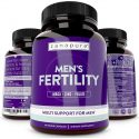 Zanapure Men’s Fertility – Prenatal Support Pills & Male Enhancing Supplement for Fertility Support, Testosterone & Sperm Booster – with Aspartic Acid, Maca, Zinc and Folate – 60 Vegan Capsules